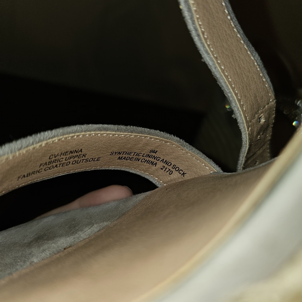 Silver Rhinestone Wedge Sandals - Picture 7 of 7